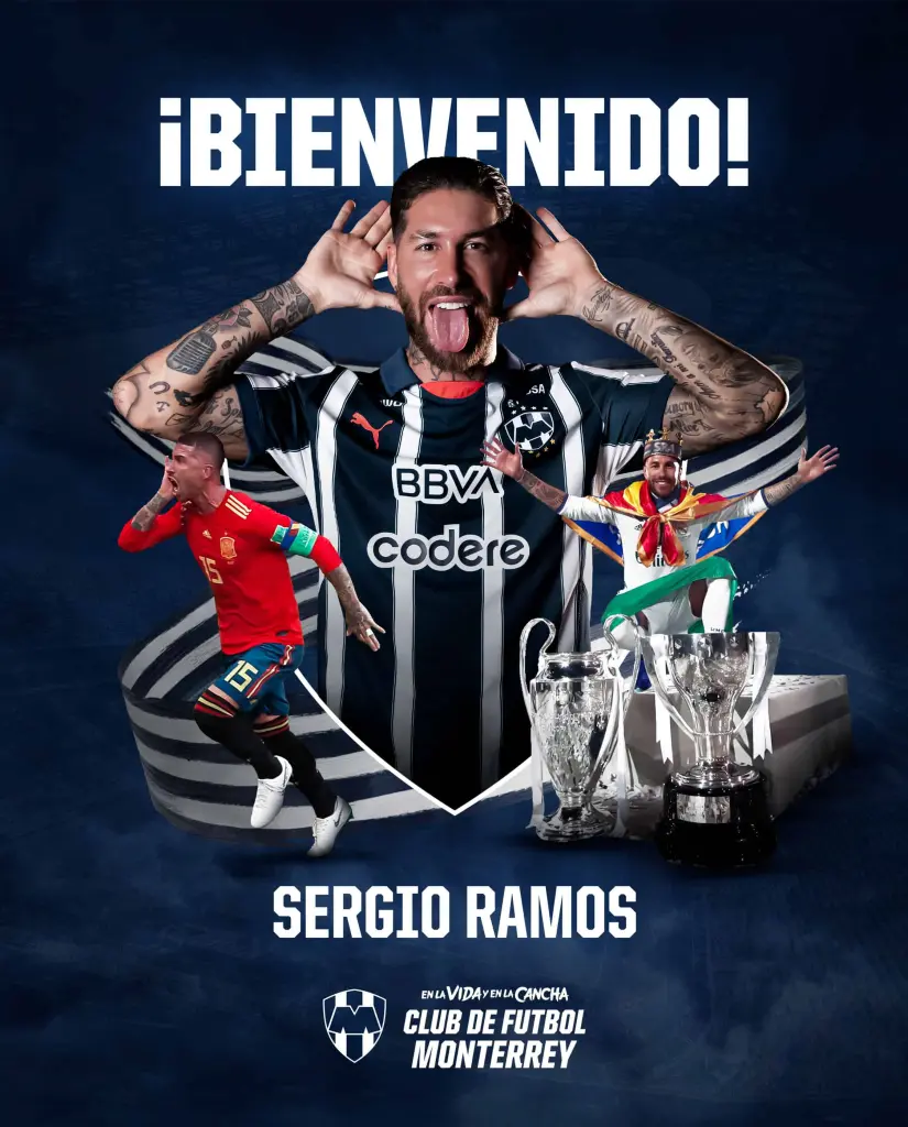 Fichaje de Sergio Ramos con Monterrey, Foto: Cortesía