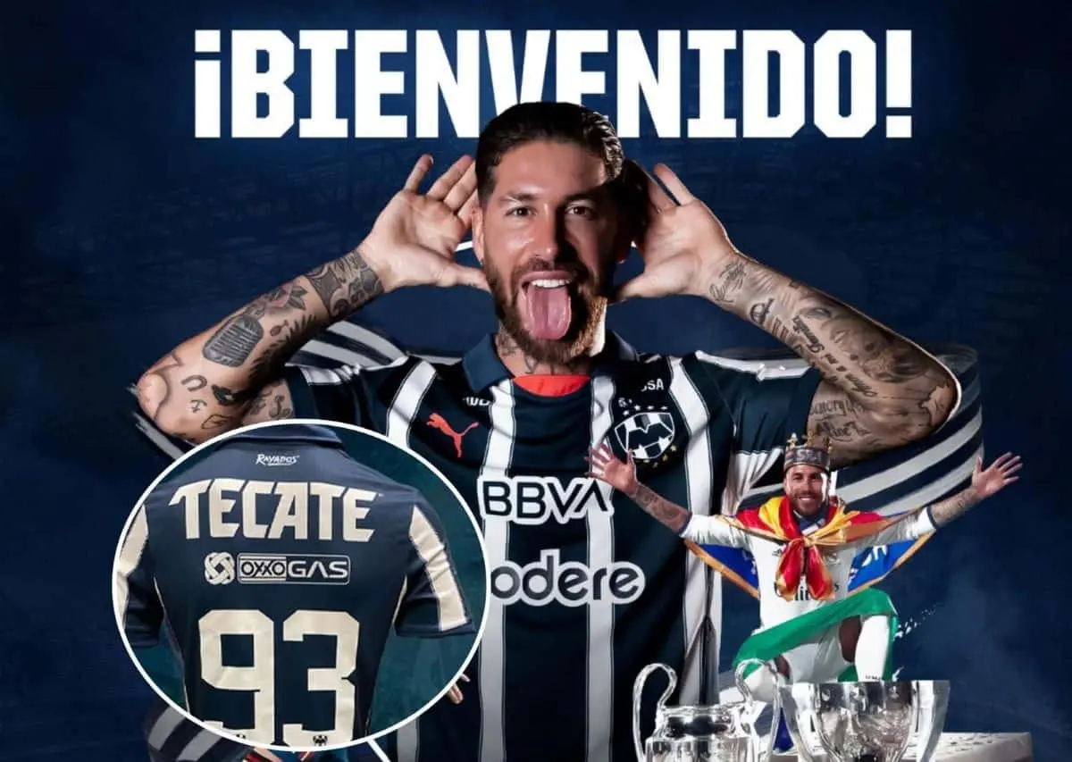 Sergio Ramos llega a Rayados del Monterrey. Foto: Cortesía