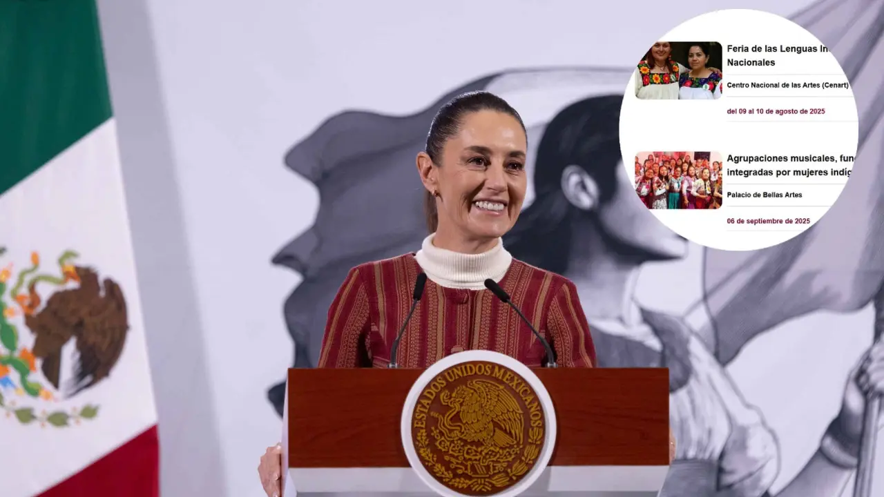 Claudia Sheinbaum presenta la cartelera cultural del Año de la Mujer Indígena 2025.