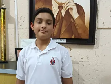 Ezequiel Lara Rivera, joven talento con visión de futuro en la secundaria Moisés Sáenz, en Culiacán