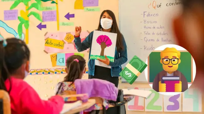 Los maestros de escuelas de la SEP reciben una variedad de prestaciones por su labor. Edición de foto: TBN