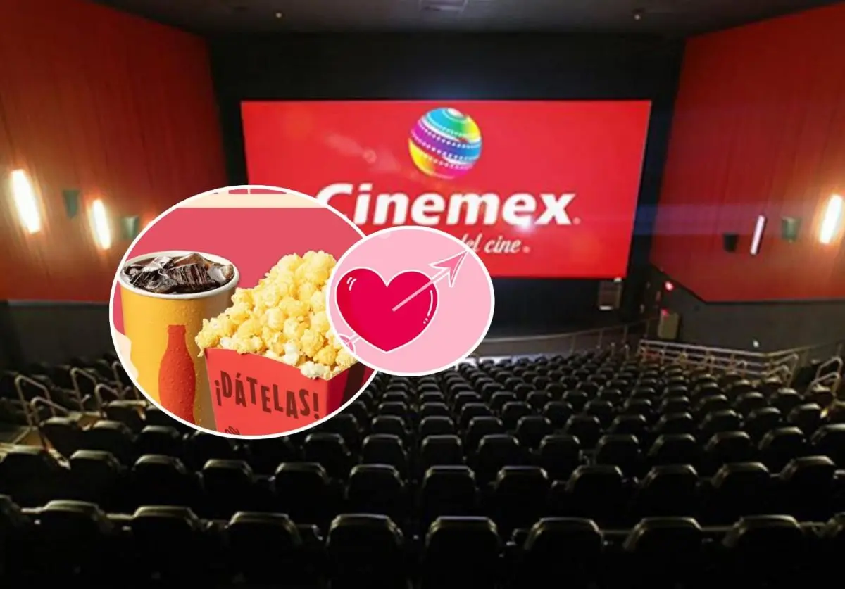 Cinemex tendrá 2 combos a precios especial por el Día del Amor y la Amistad. Foto: Cortesía