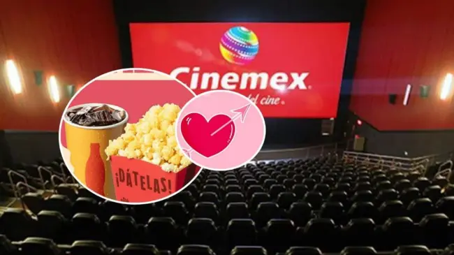 Cinemex tendrá 2 combos a precios especial por el Día del Amor y la Amistad. Foto: Cortesía