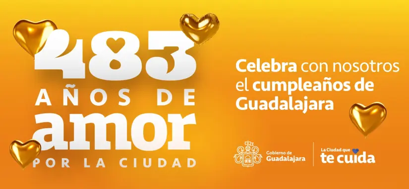 Celebra los 483 aniversarios de Guadalajara. Foto: Gobierno de Guadalajara