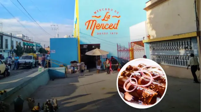 Locales para comer en el mercado de la Merced en Oaxaca
