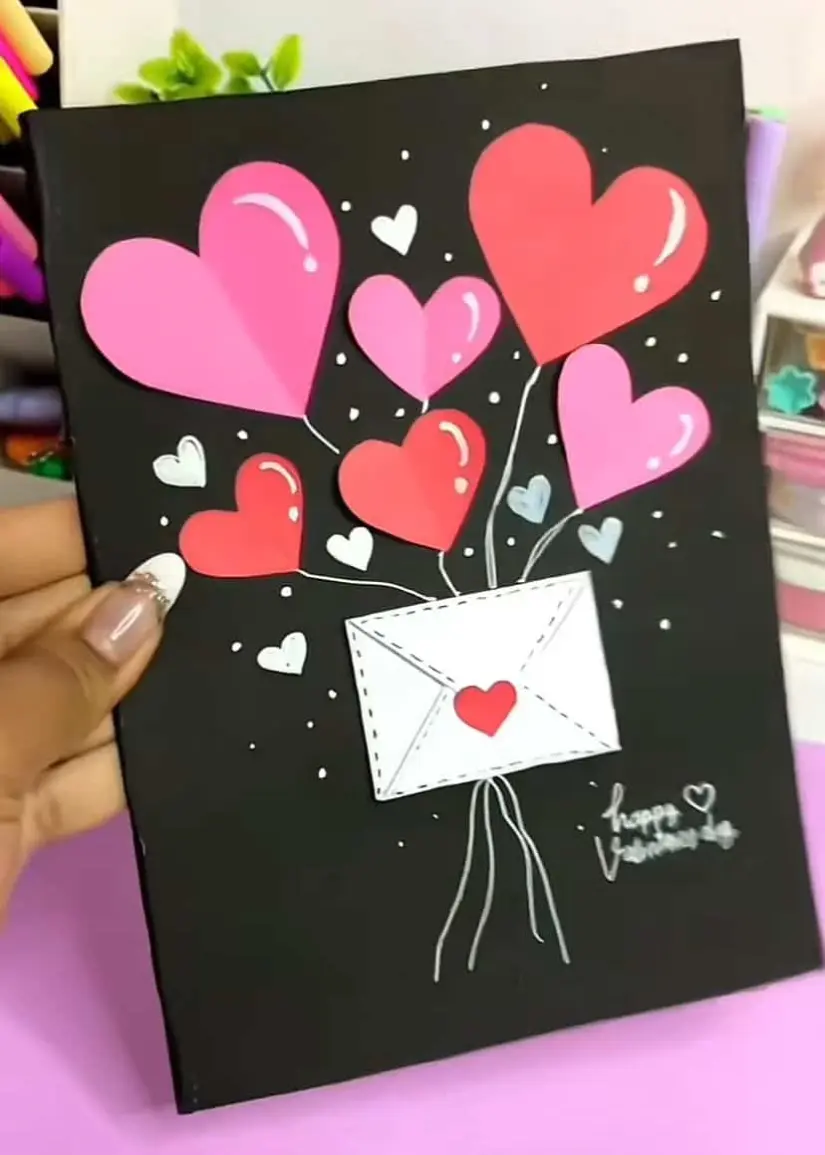 Idea de Tarjeta de San Valentín. Foto: TikTok. 