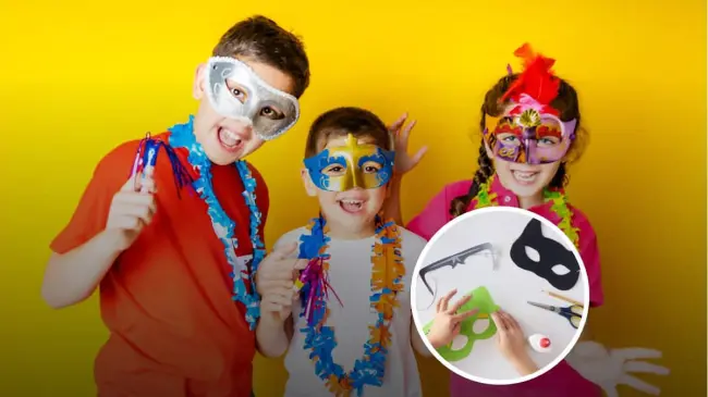 Estos son los pasos para realizar un antifaz de carnaval para niño. Foto: iStock.