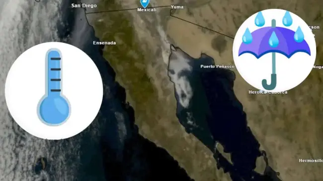 Entérate del pronóstico del clima en Baja California hoy. Edición de foto: TBN