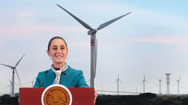 La presidenta de México busca acelerar la transición energética rumbo a 2030. Edición de foto: TBN