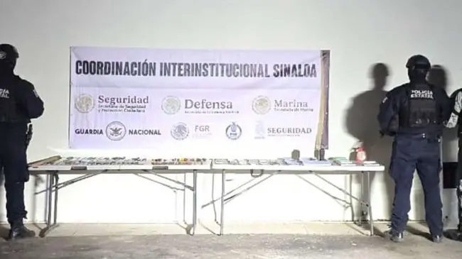 Villa Juárez: Aseguran vehículos con armas y cartuchos en operativo de seguridad