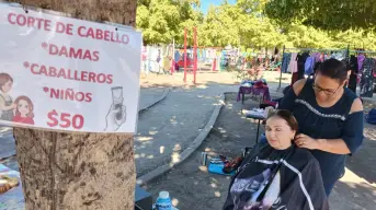 Conoce a la estilista que ofrece cortes accesibles en el Bazar Humaya, en Culiacán