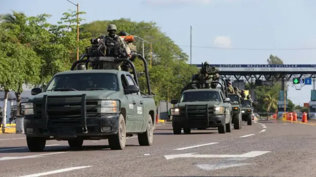 La detención fue realizada por elementos del Ejército Mexicano, GN y Policía Estatal. Foto: Gobierno de Sinaloa
