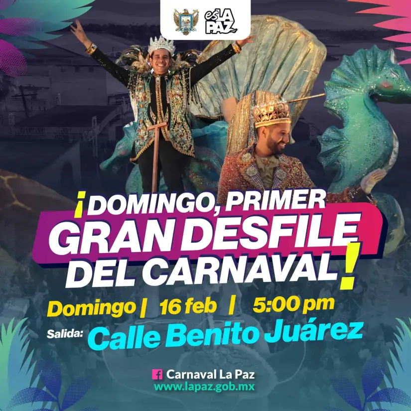 Primer desfile del Carnaval de la Paz. Foto: Cortesía