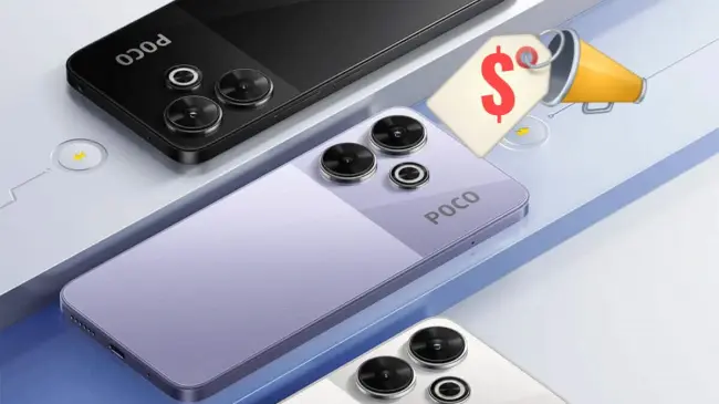 El celular Xiaomi Poco M6 con batería de alto rendimiento. Foto: Cortesía