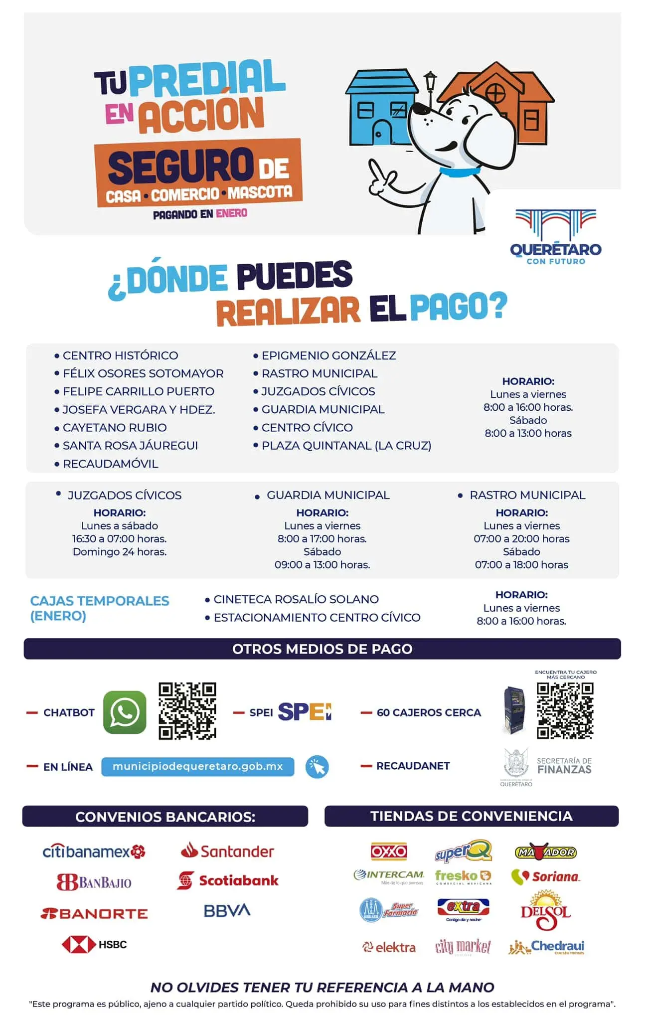 Pago del predial en Querétaro.