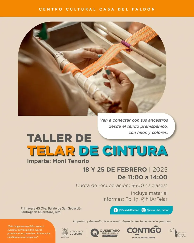 Taller de telar de cintura.