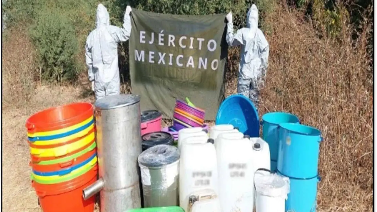 Destrucción laboratorios metanfetaminas Sinaloa