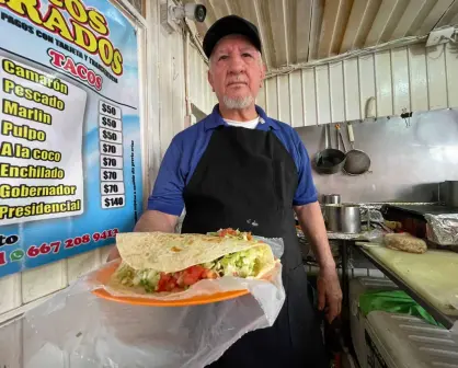 El Güero Velarde y su secreto detrás de los tacos de camarón más queridos del Centro de Culiacán