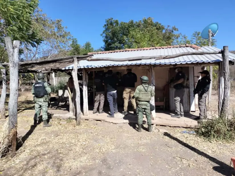 Vivienda donde se localizó la droga.