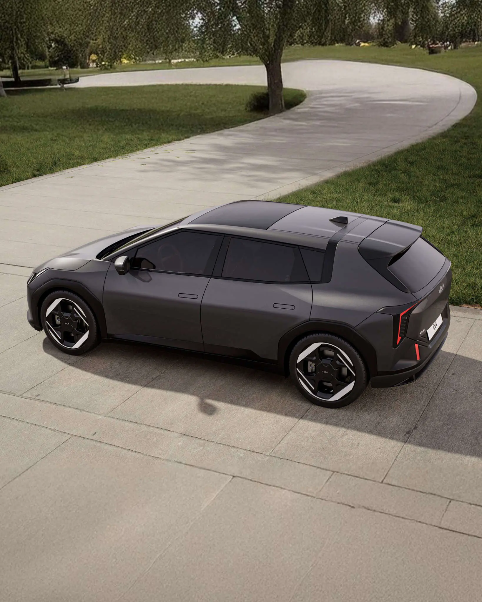 KIA EV4 en la versión de Hatchback.  Foto: Cortesía