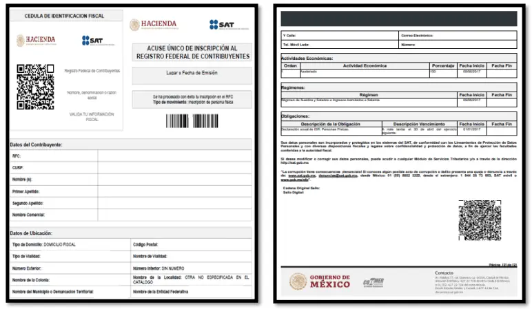 Paso final para obtener tu RFC en línea. 