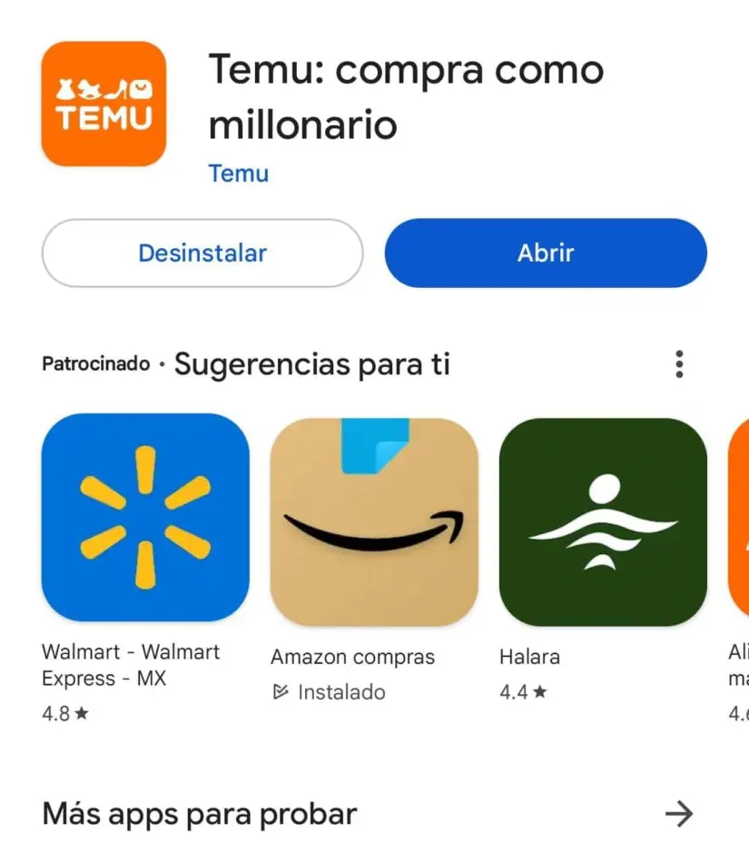 Temu ofrece diversas promociones a usuarios. Foto: Captura de pantalla