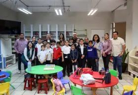 Estudiantes de la primaria Revolución Mexicana disfrutan de una visita al Centro Cultural Genaro Estrada en Culiacán