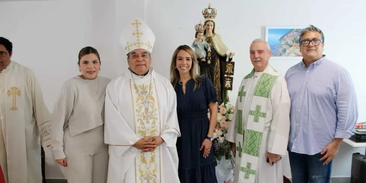 el Excelentísimo Obispo de la Diócesis de Culiacán, Monseñor Jesús José Herrera Quiñones, ofició una misa en el Centro Gerontológico Casa del Carmen