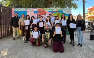 ¡Paz y respeto! Jóvenes de la secundaria Técnica 79 en Culiacán ponen color a un futuro más pacífico