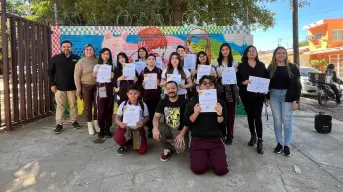 ¡Paz y respeto! Jóvenes de la secundaria Técnica 79 en Culiacán ponen color a un futuro más pacífico