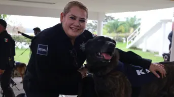 Oficiales caninos se jubilan en Veracruz: 16 perros que ayudaron a mantener la seguridad en el sistema penitenciario