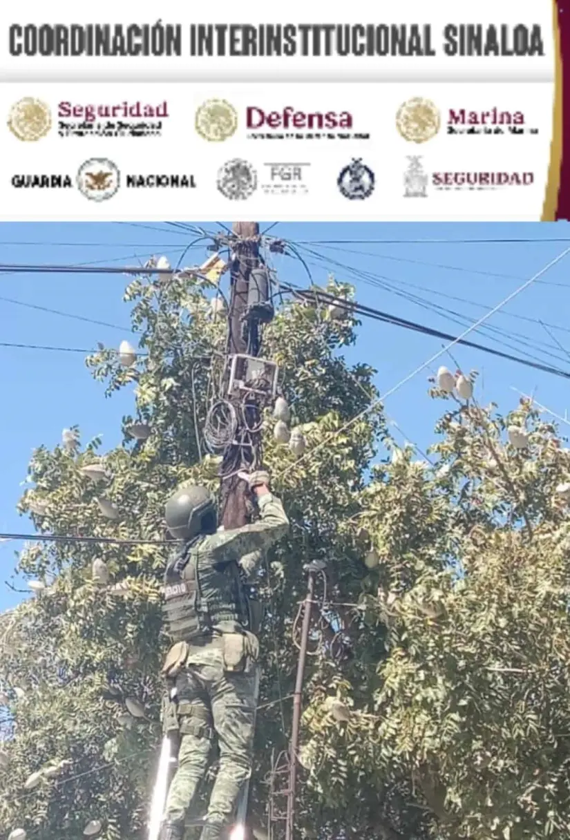 Retiro de cámaras de videovigilancia irregulares en Culiacán