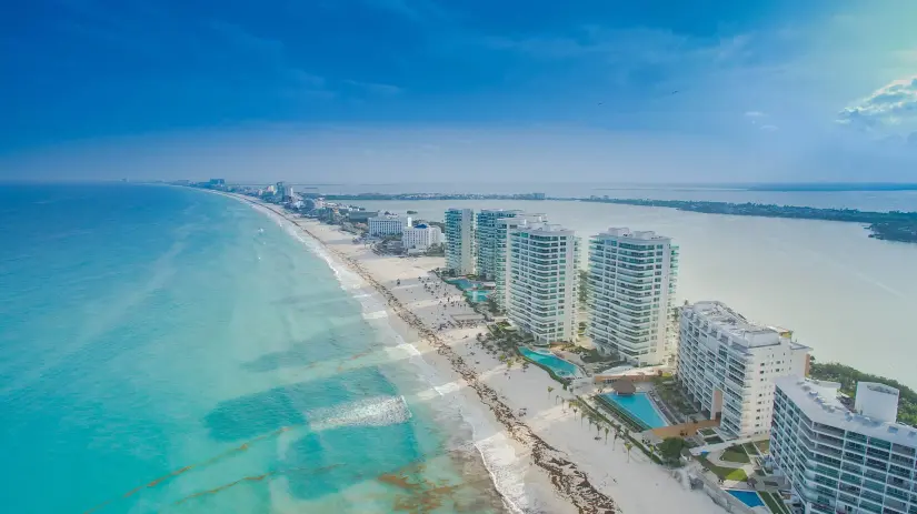 Playa de Cancún, Quintana Roo. Foto: Cortesía