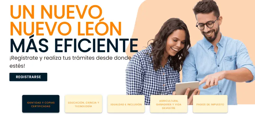 Sitio oficial para obtener diferentes trámites en Nuevo León. Foto: Captura de acceso nl Sitio oficial para obtener diferentes trámites en Nuevo León. Foto: Captura de acceso nl