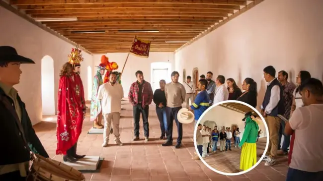 Se fortalece en turismo en el excovento de San Juan Bautista en Tetela del Volcán, Morelos Foto: Secretaría de Morelos