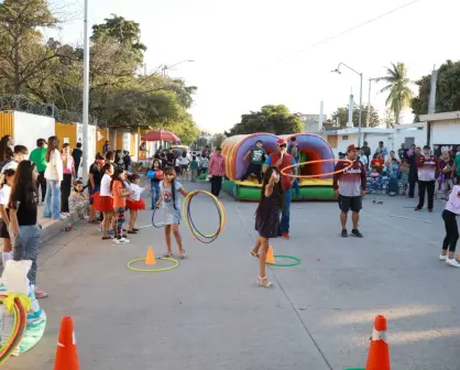 Arte, cultura y deporte en el 34 aniversario de la Colonia 8 de Febrero en Culiacán