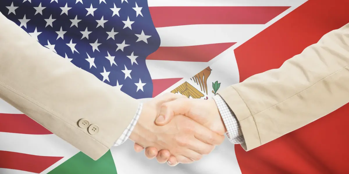 México y Estados Unidos. Imagen. Canva.