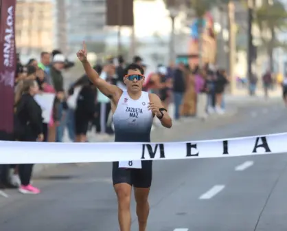 José Luis Zazueta El Perrón se lleva el oro en Triatlón Estatal rumbo a los Nacionales CONADE 2025