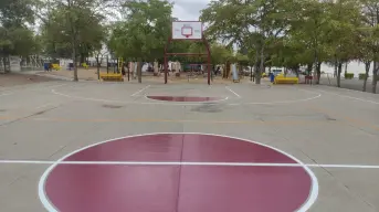 ¡Más deporte, mejor comunidad! Rehabilitan cancha de usos múltiples en Prados del Sur en Culiacán