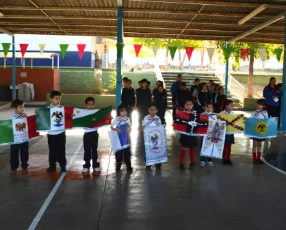 La historia de la Bandera de México cobra vida en la primaria Ignacio Manuel Altamirano en Culiacán