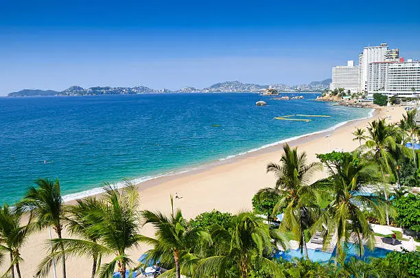 Las hermosas playas de Acapulco, Guerrero. Foto: iStock. 
