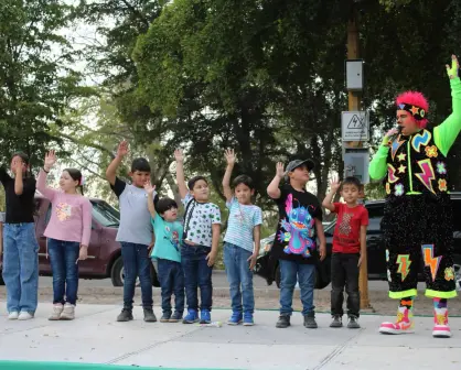 ¡Divertido, juguetón, travieso! El payasito Tetulín llena de risas y alegría el Parque Culiacán 87