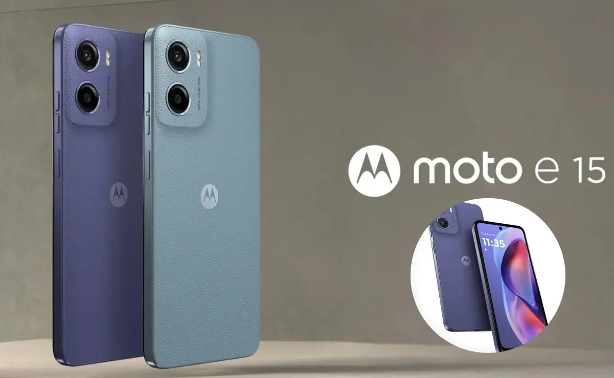 El Moto E15 mezcla precio accesible con durabilidad. Fotos: Motorola