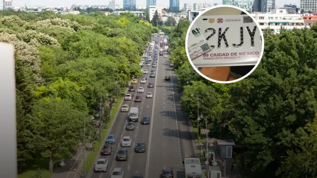 Transita sin placas en CDMX