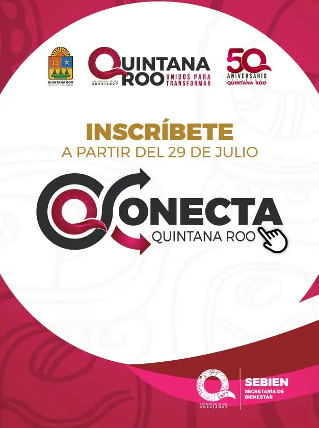 Inscríbete al Programa “Conecta Quintana Roo” 2025. Foto: Gobierno de Quintana Roo?