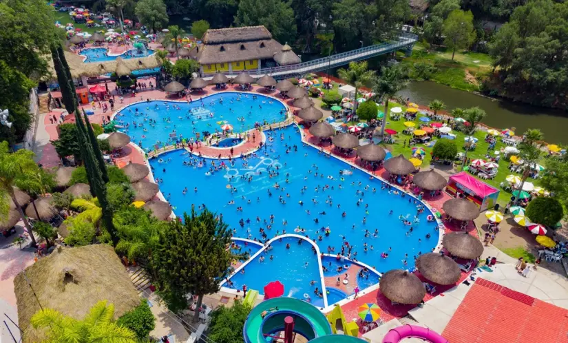 Balneario Tlaco, en Hidalgo. Foto: Parque Acuático Ecológico Tlaco. 