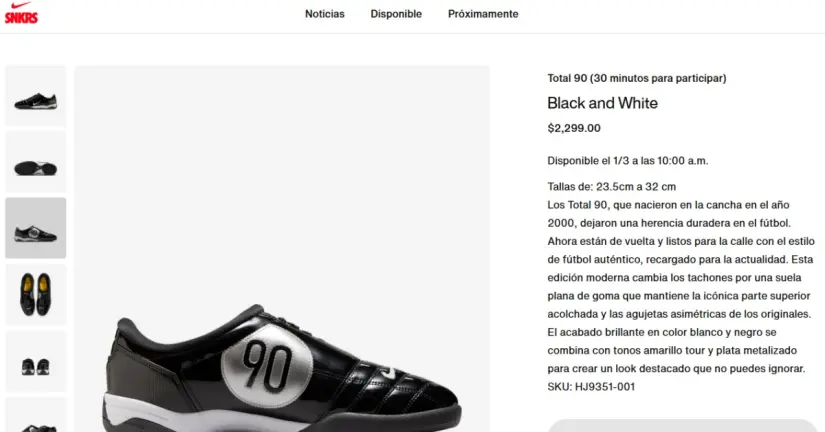 Los legendarios Nike Total 90 están de regreso: fecha de lanzamiento y precio