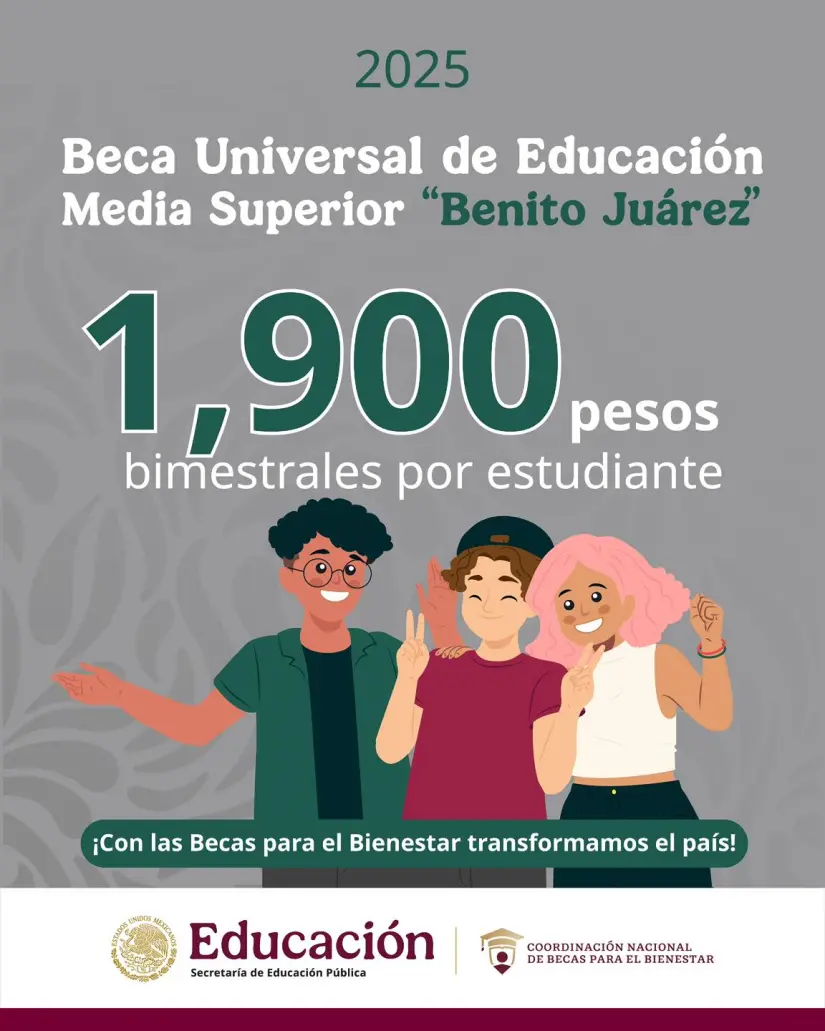 Regístrate en la Beca Benito Juárez 2025. Foto: Coordinación Nacional de Becas para el Bienestar Benito Juárez. 