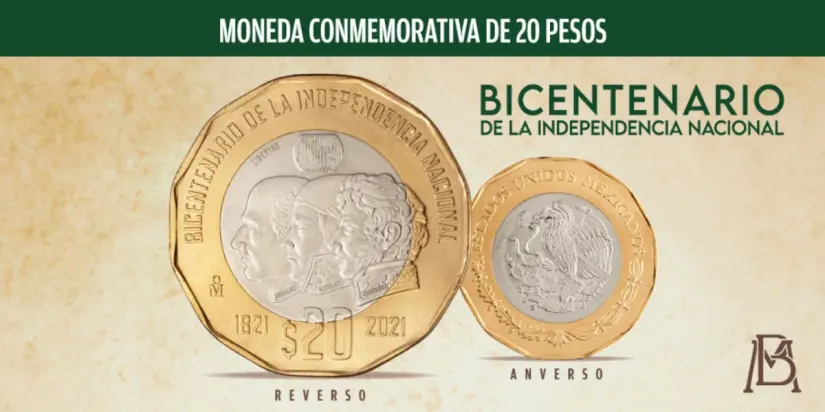 Moneda de 20 pesos de la Independencia se vende en 5 millones de pesos