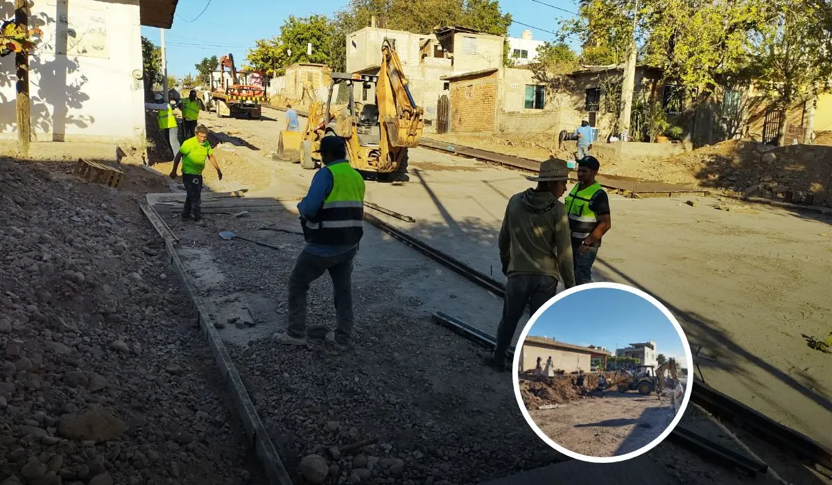 Mejora urbana en la Buenos Aires: Pavimentan calles importantes y dan seguridad a los residentes de la colonia que se ubica al sur de Culiacán. Foto: Juan Madrigal